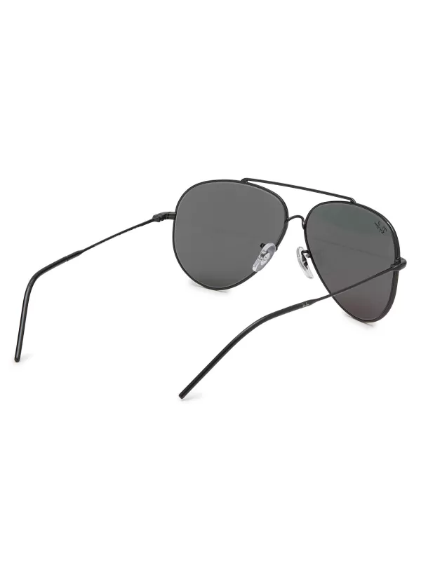 Eyewear>RAY BAN Double Bridge Metal Aviator Sunglasses