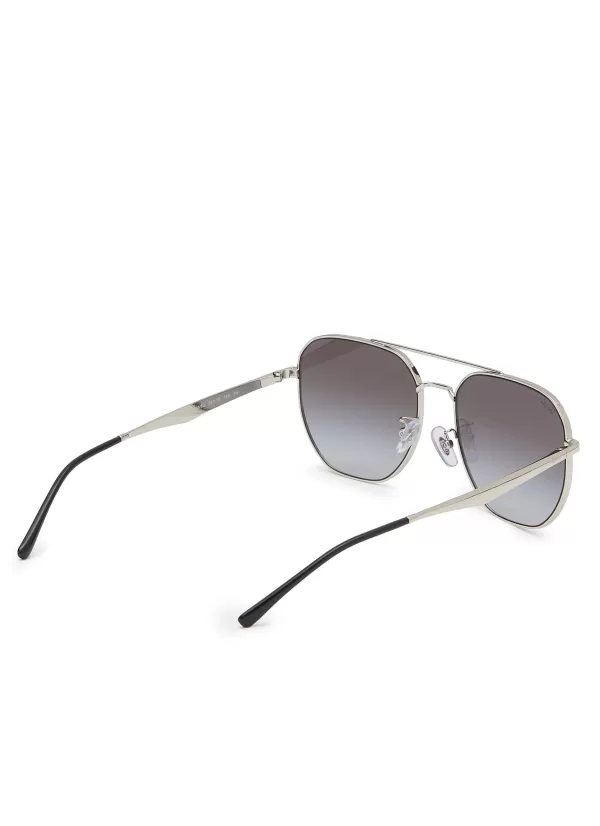 Eyewear>RAY BAN Double Bridge Metal Square Sunglasses