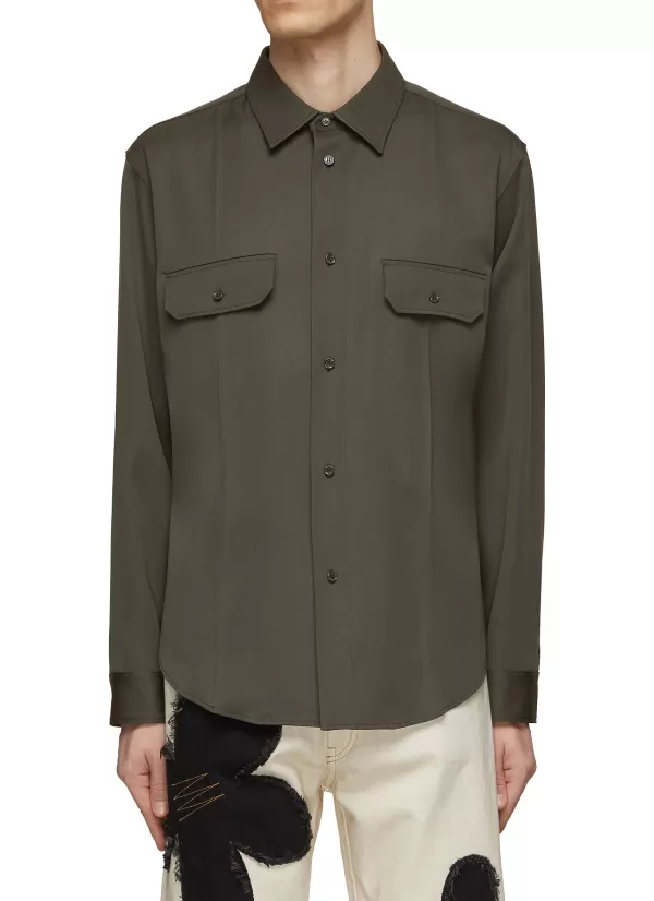 Shirts>LOEWE Double Flap Pocket Shirt