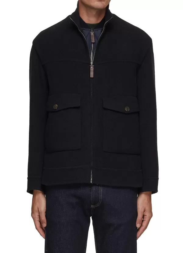 Jackets>CANALI Double Layer Vest Jacket