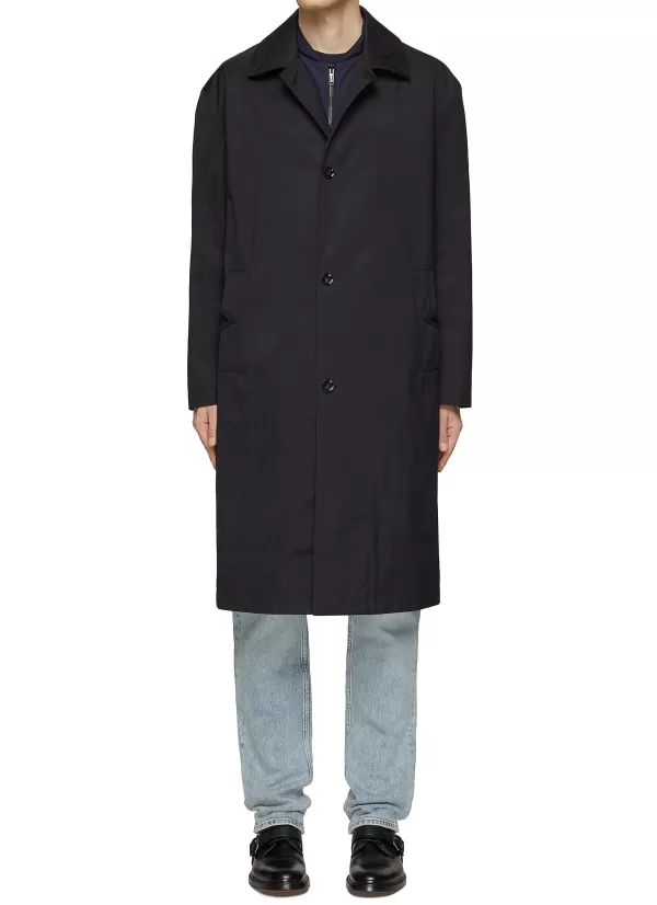 Coats>VALENTINO Double Layered Notch Lapel Coat