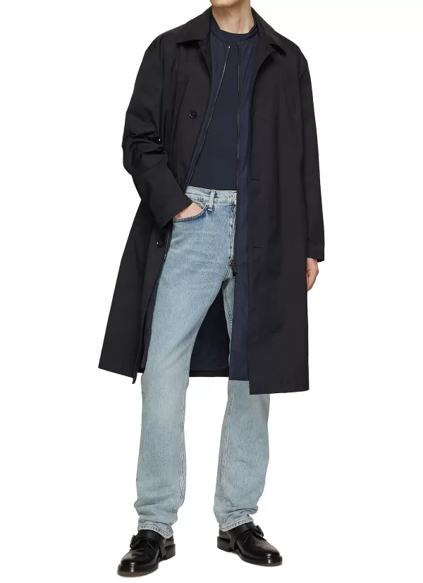 Coats>VALENTINO Double Layered Notch Lapel Coat