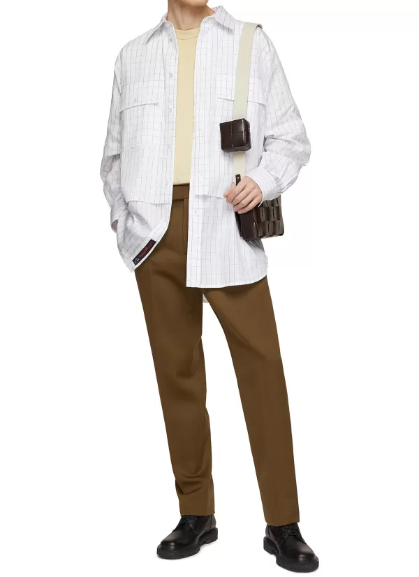 Shirts>BOTTEGA VENETA Double Layered Shirt Jacket