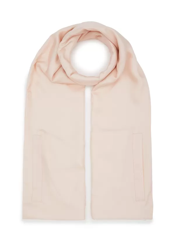 Scarves & Wraps>JOVENS Double-Faced Silk Scarf With Pocket