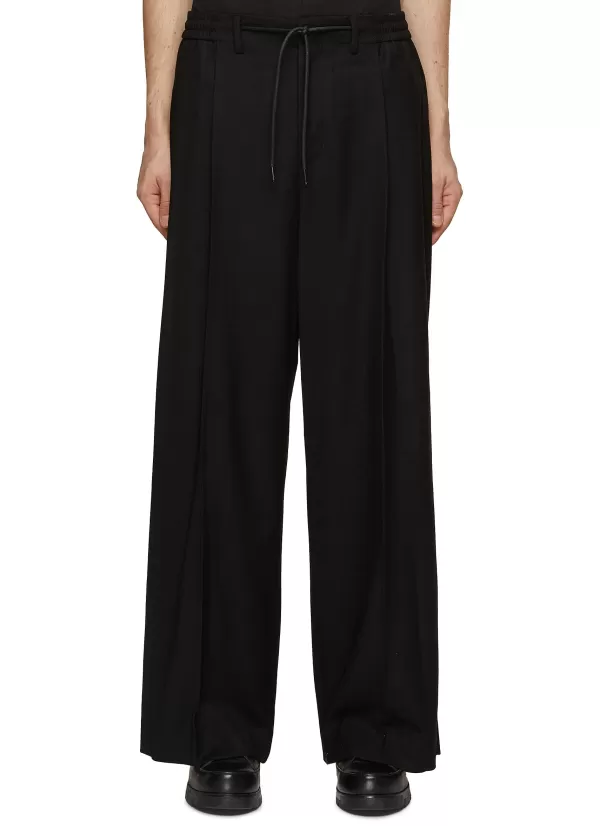 Pants>JUUN.J Drawstring Elasticated Waist Wide Leg Pants