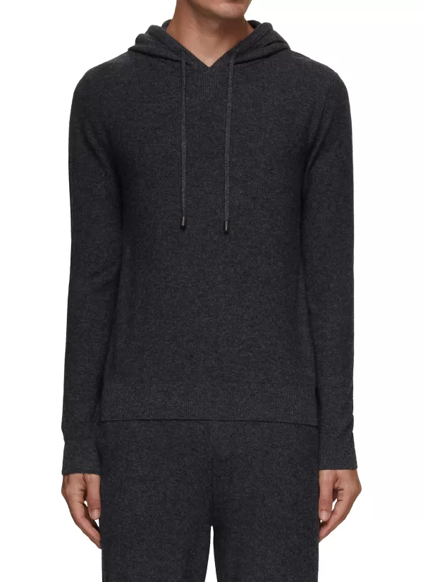 Pullovers & Hoodies>CANALI Drawstring Knit Hoodie