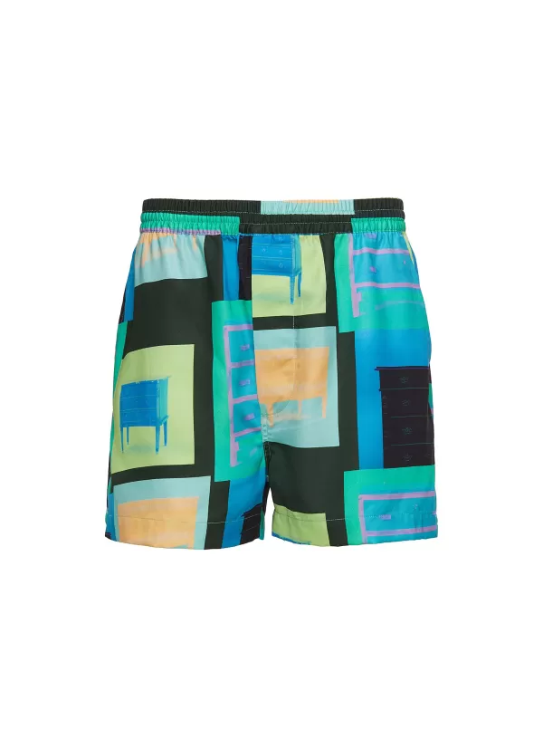 Swimwear>CDLP Drawstring Printed Pool Shorts