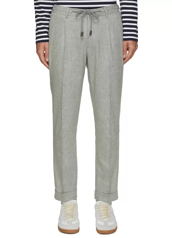 Pants>EQUIL Drawstring Wool Cuffed Pants