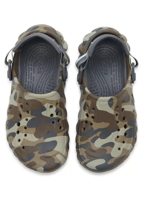 Shoes>CROCS KIDS Echo Clog Kids Camouflage Print Sandals