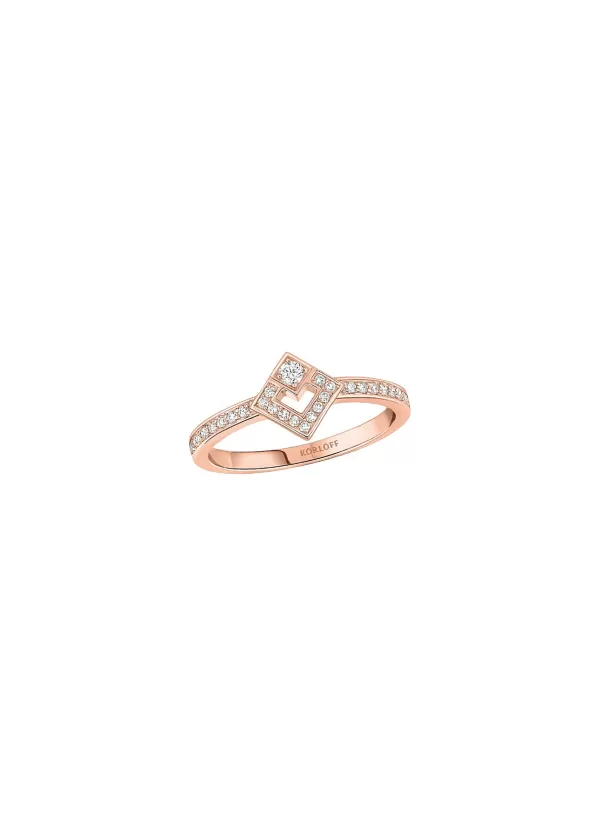 Fine Jewellery>KORLOFF Eclat 18K Rose Gold Diamond Ring