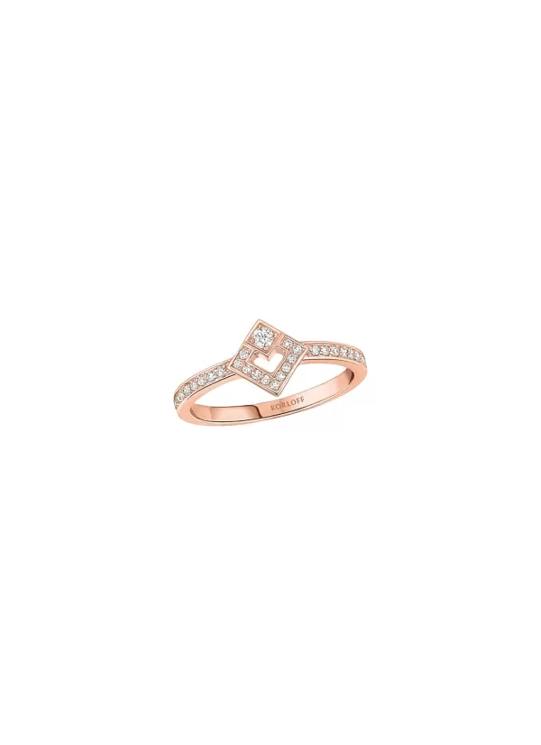 Fine Jewellery>KORLOFF Eclat 18K Rose Gold Diamond Ring