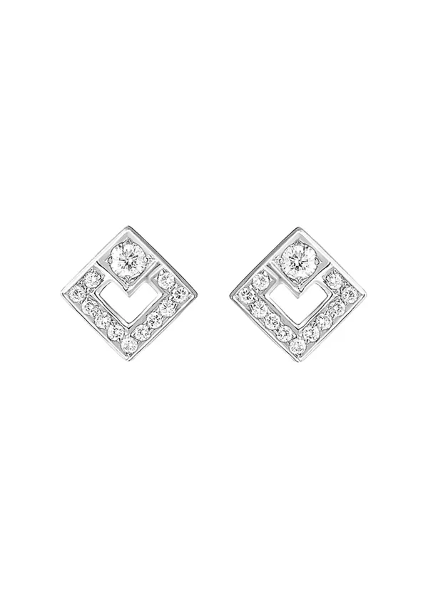 Fine Jewellery>KORLOFF Eclat 18K White Gold Diamond Stud Earrings