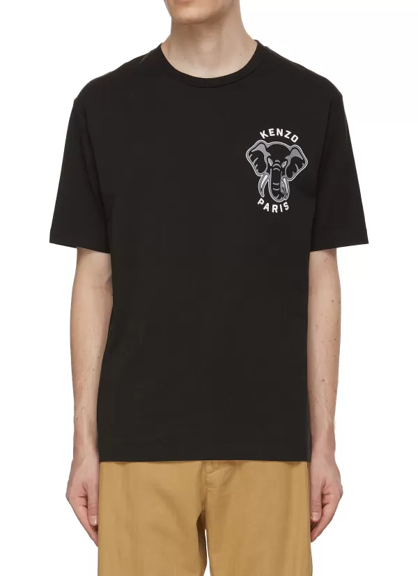 T-Shirts>KENZO Elephant Logo T-Shirt