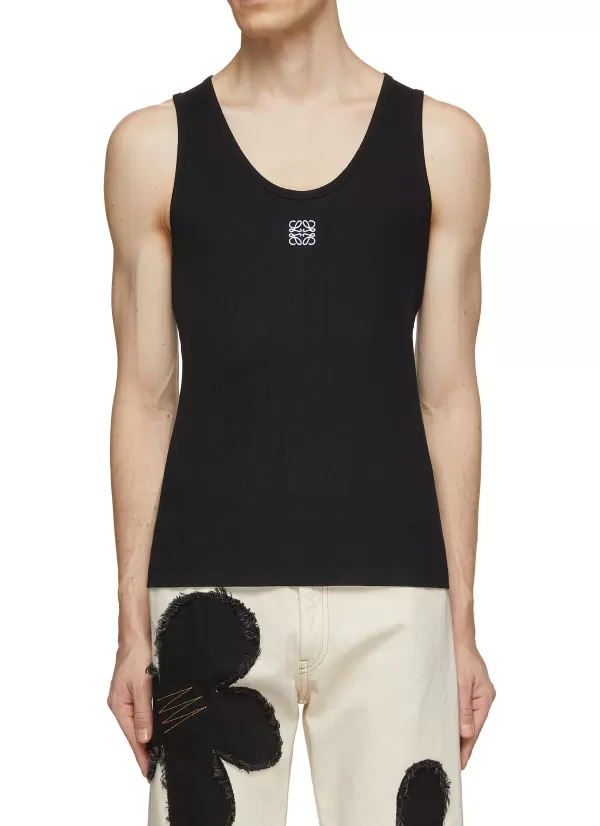 T-Shirts>LOEWE Embroidered Anagram Vest