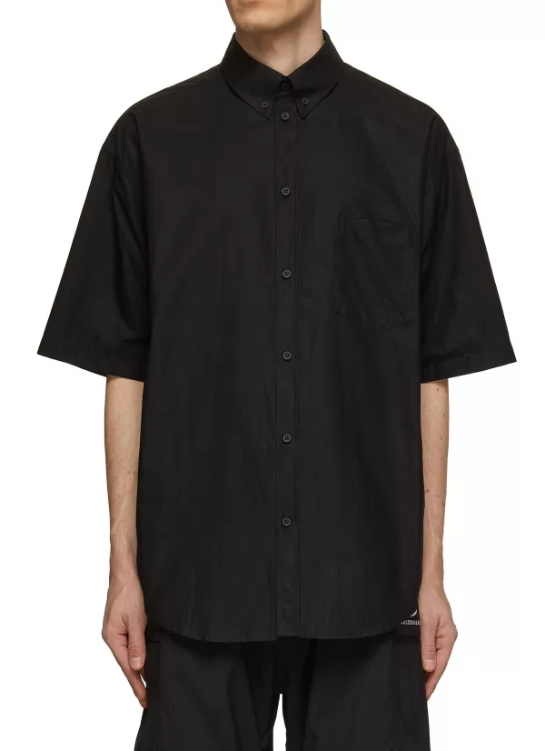 Shirts>BALENCIAGA Embroidered Surfer Logo Shirt