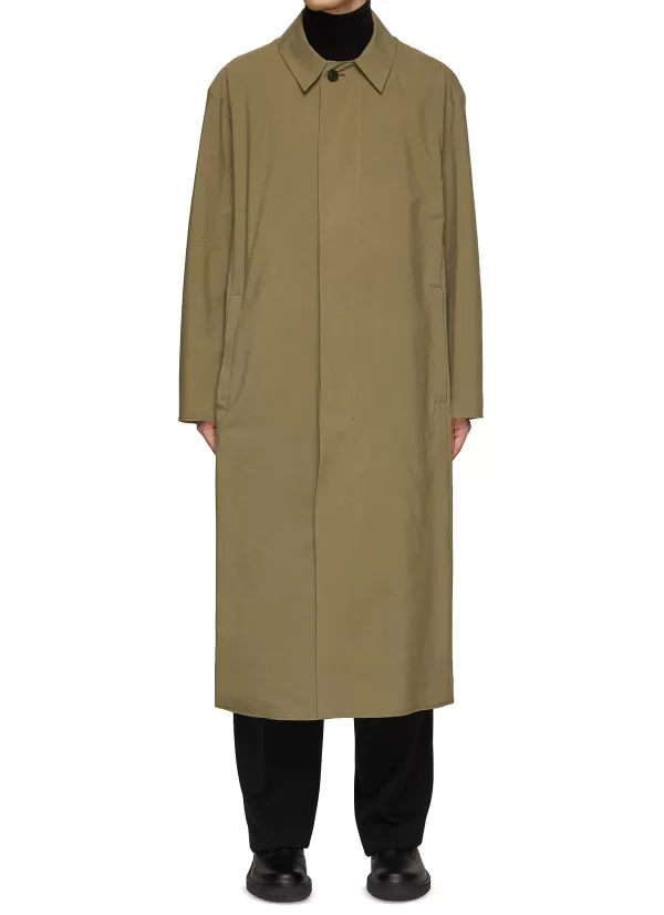 Coats>THE ROW Erwin Packable Cotton Silk Coat