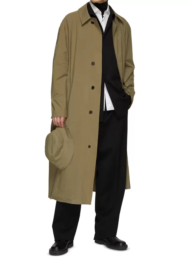 Coats>THE ROW Erwin Packable Cotton Silk Coat