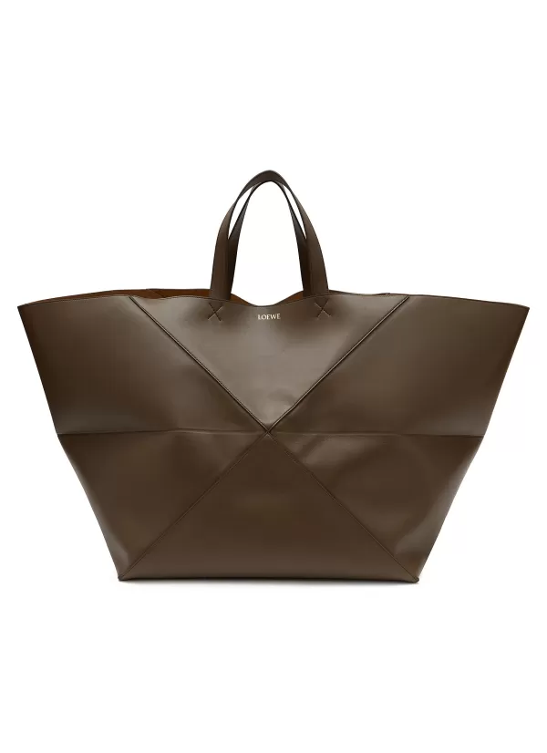 Travel Bags>LOEWE Extra Large Puzzle Fold Leather Tote Bag