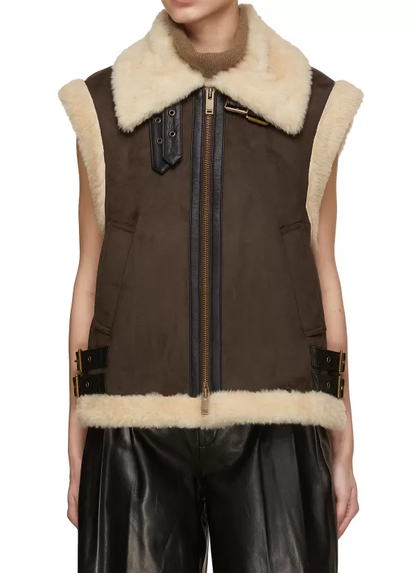 Coats>MO&CO. Faux Shearling Vest