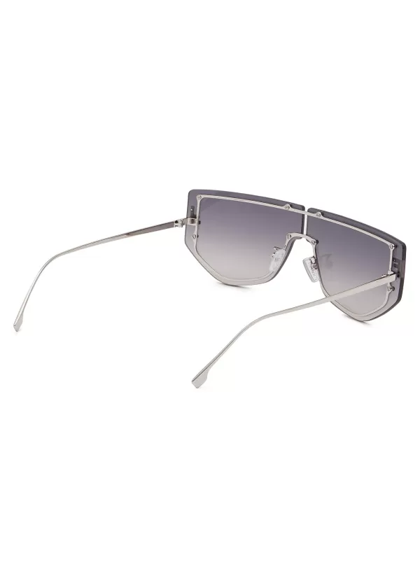 Eyewear>FENDI First Rimless Metal Sunglasses