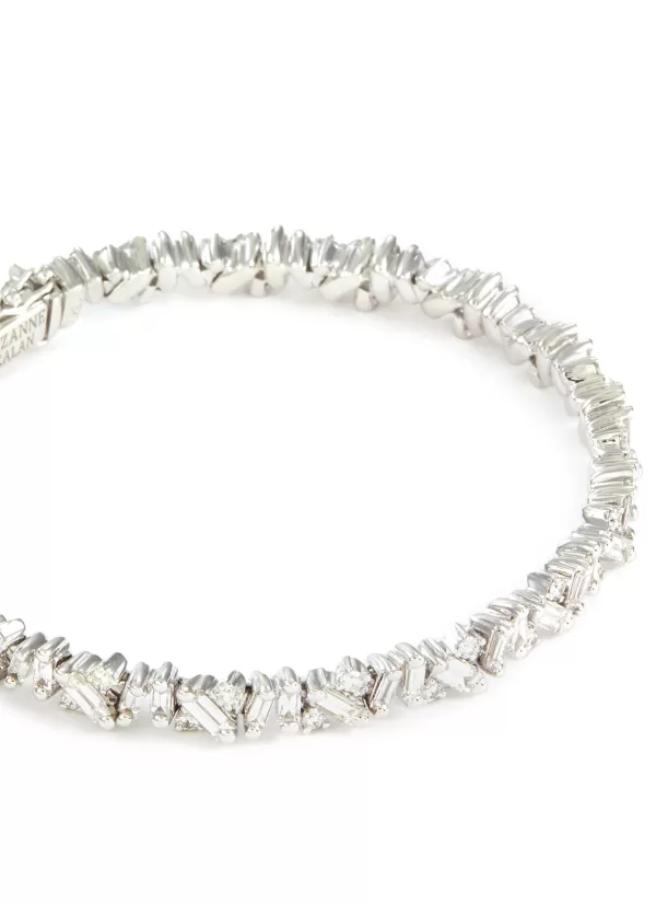 Fine Jewellery>SUZANNE KALAN Fireworks 18K White Gold Diamond Tennis Bracelet