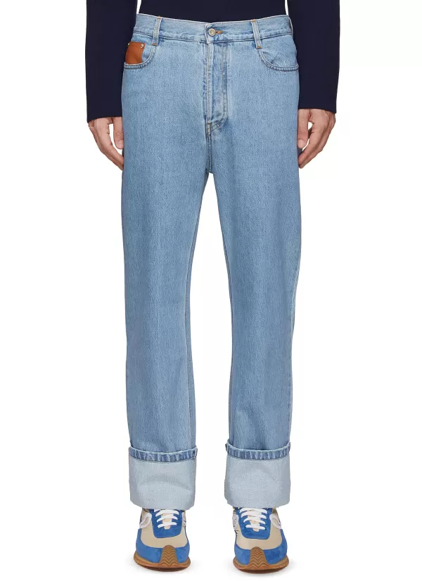 Pants>LOEWE Fisherman Turned Up Hem Jeans