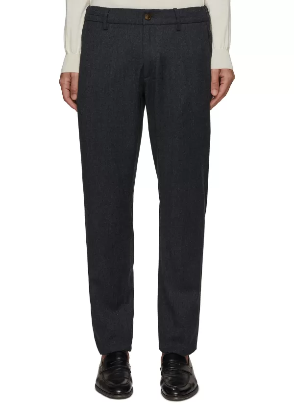 Pants>CANALI Flat Front Wool Pants