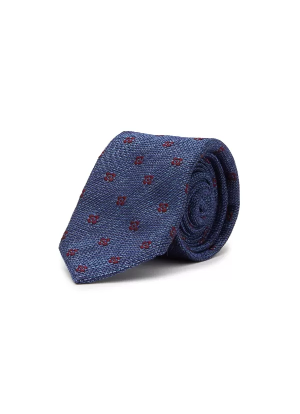 Ties>STEFANOBIGI MILANO Floral Embroidered Silk Tie