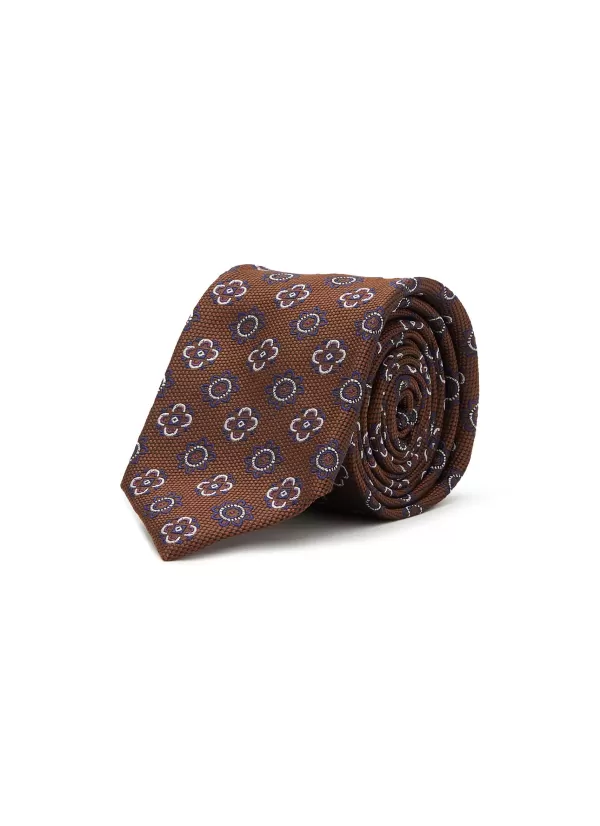 Ties>STEFANOBIGI MILANO Floral Jacquard Silk Tie