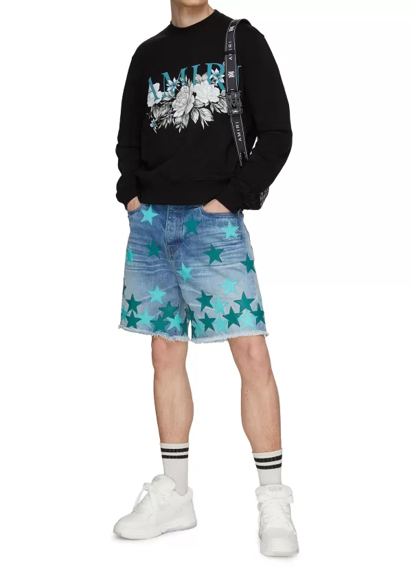 Pullovers & Hoodies>AMIRI Floral Logo Sweatshirt