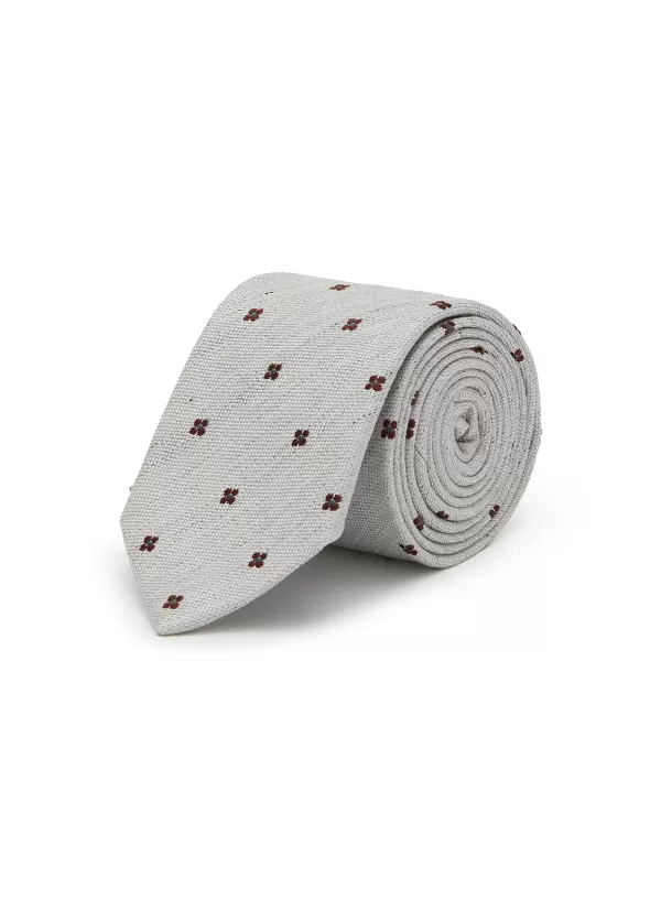 Ties>STEFANOBIGI MILANO Floral Silk Linen Tie