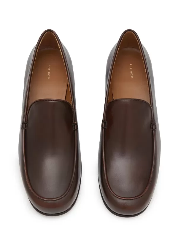 Flats>THE ROW Flynn Leather Loafers