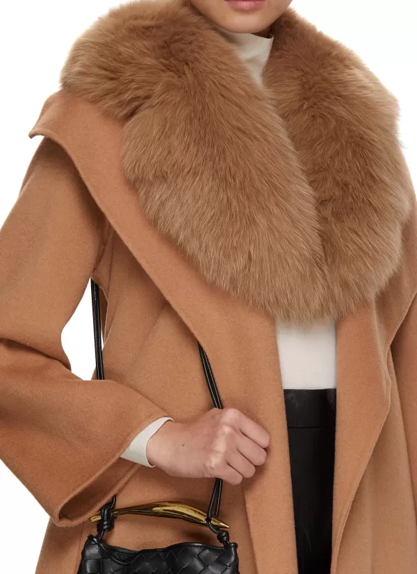 Scarves & Wraps>YVES SALOMON Fox Fur Collar