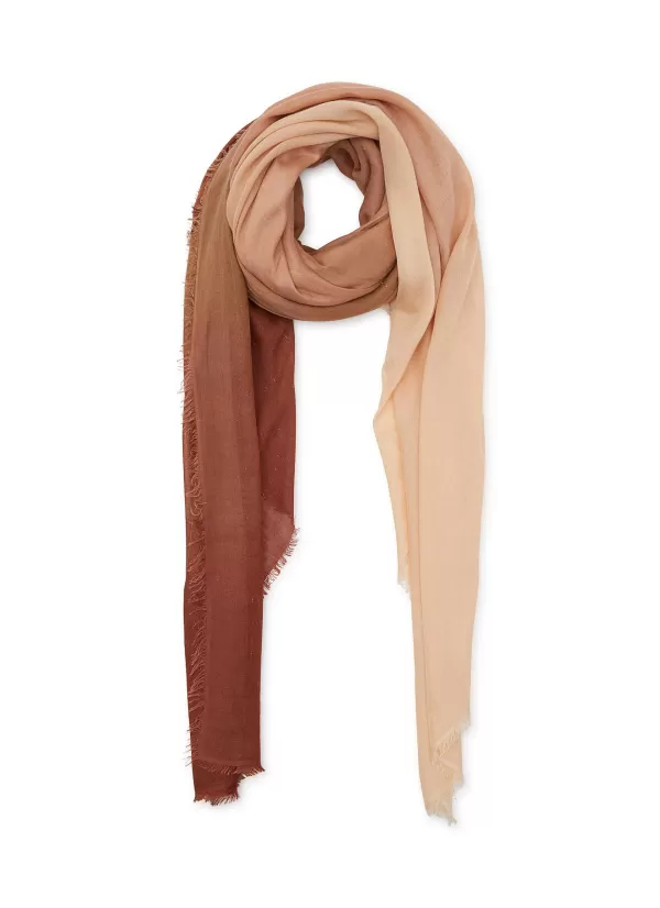 Scarves & Wraps>FALIERO SARTI Frayed Amantina Gradient-Effect Wool Blend Scarf