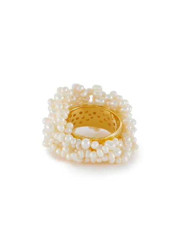 Fashion Jewellery>COMPLETEDWORKS Freshwater Pearl 18Ct Gold Plated Vermeil Rings