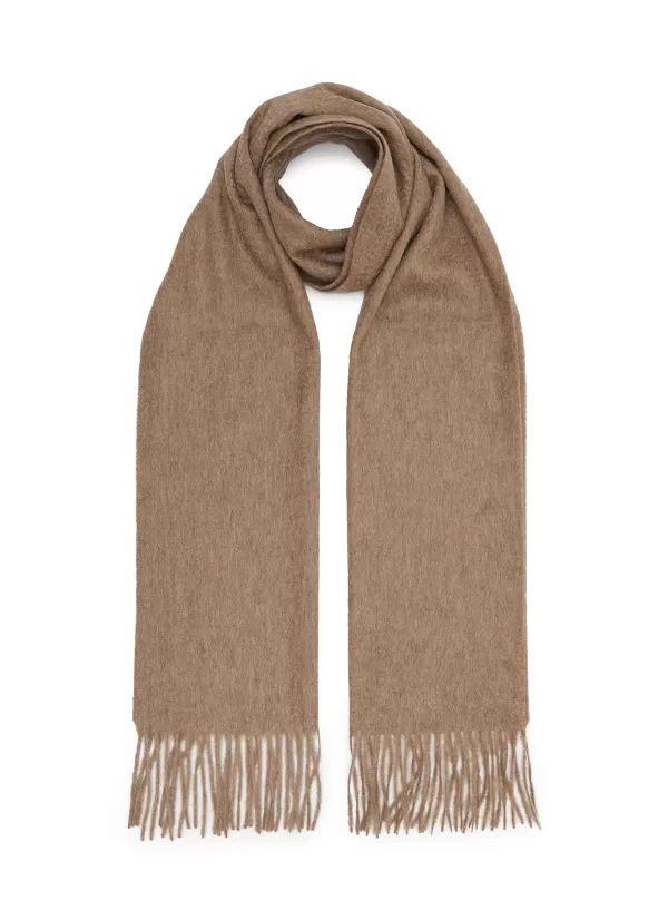 Scarves>JOVENS Fringe Cashmere Scarf