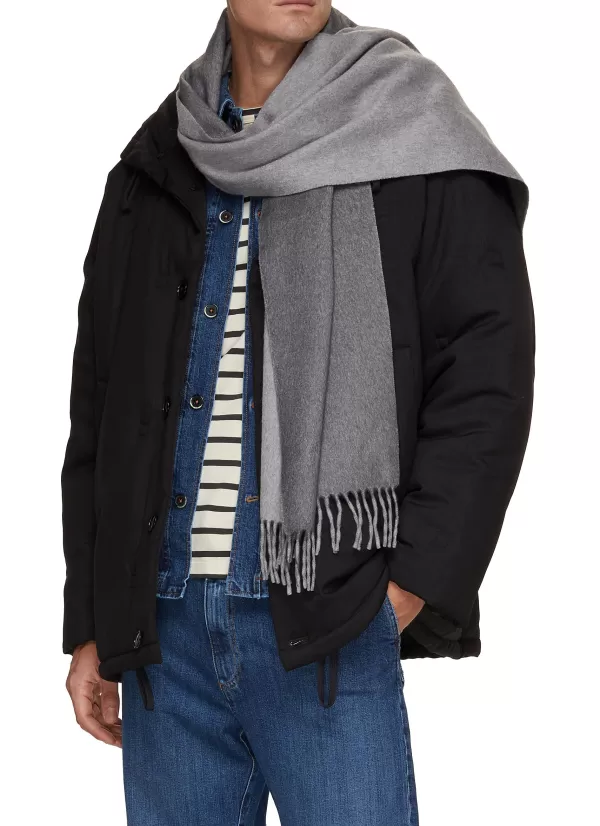 Scarves>COLOMBO Fringed Cashmere Scarf