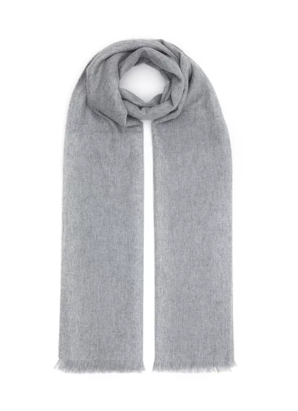 Scarves>JOVENS Fringed Cashmere Shawl