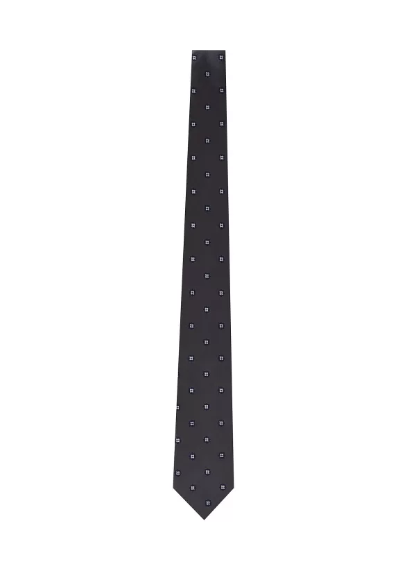 Ties>STEFANOBIGI MILANO Geometric Flower Silk Satin Tie