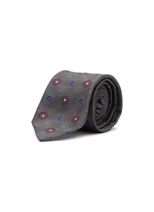 Ties>STEFANOBIGI MILANO Geometric Jacquard Silk Tie