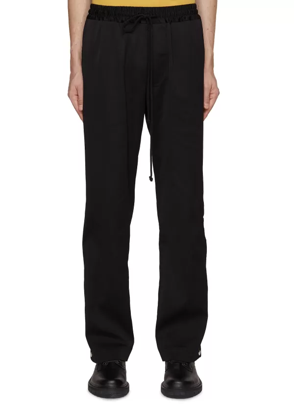 Pants>SONG FOR THE MUTE Golay Satin Straight Leg Track Pants