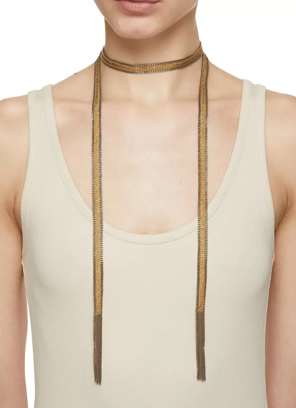 Fashion Jewellery>MARIE LAURE CHAMOREL Gold Toned Metal Necklace