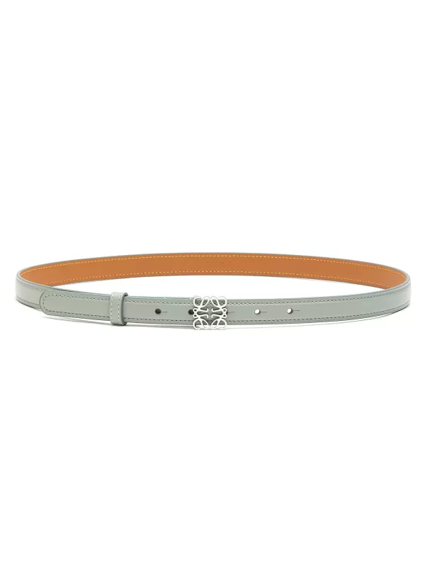 Belts>LOEWE Goya' Anagram Calfskin Leather Thin Belt