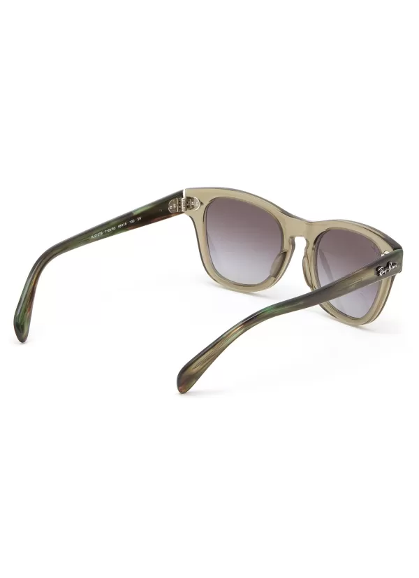 Accessories>RAY BAN Gradient Grey Lens Acetate Kids Square Sunglasses