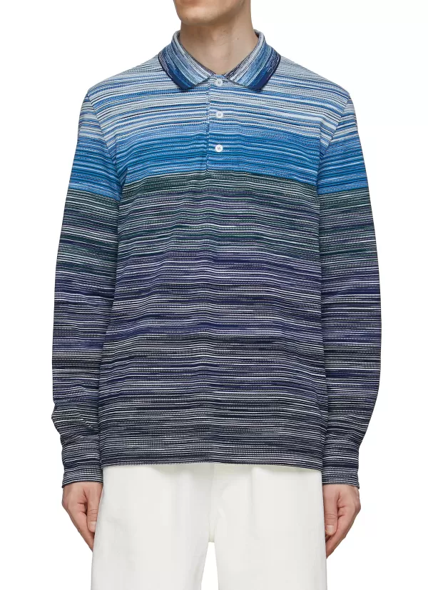 Polos>MISSONI Gradient Polo Shirt