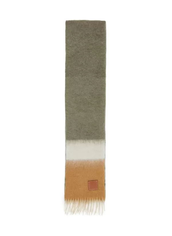 Scarves & Wraps>LOEWE Gradient Stripe Mohair Wool Scarf