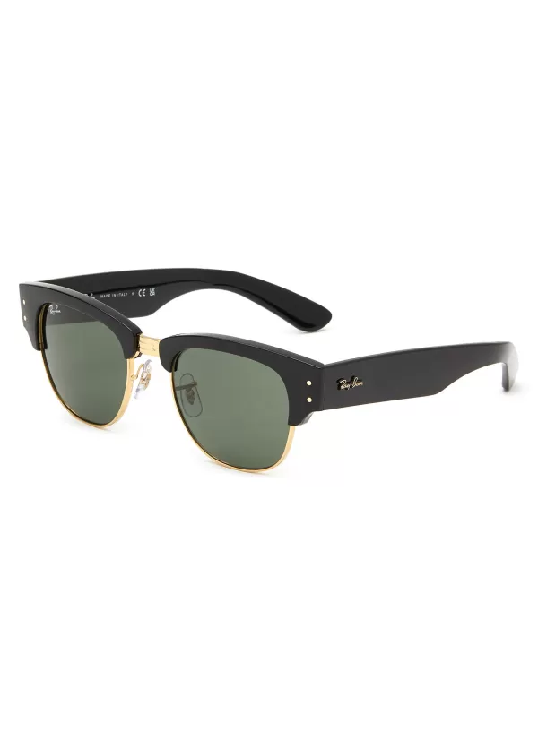 Eyewear>RAY BAN Green Lens Acetate Square Sunglasses