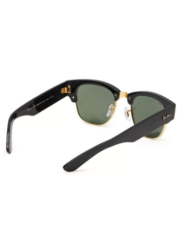 Eyewear>RAY BAN Green Lens Acetate Square Sunglasses