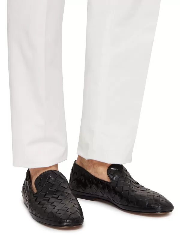 Flats>HENDERSON Guinea Nappa Leather Loafers