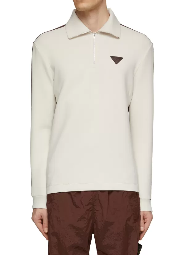 Polos>SOUTHCAPE Half Zip Colour Block Pullover